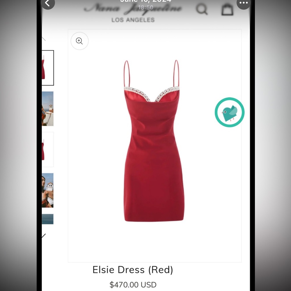 Nana Jacqueline Elsie Dress in Red